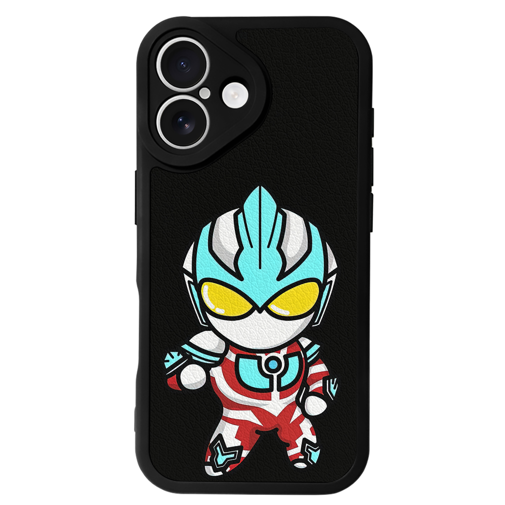 （画像用） ウルトラマン Ultraman 【iPhone 16シリーズ対応】シリコンスマホケース（レザー調） 材質：シリコン
